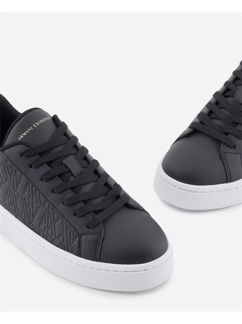 AX women's sneakers with embroidered logo ARMANI EXCHANGE | XDX165-XV891T780